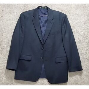 Ralph Lauren Blazer Men's 44 Blue Regular Wool Single Breasted Career Formal